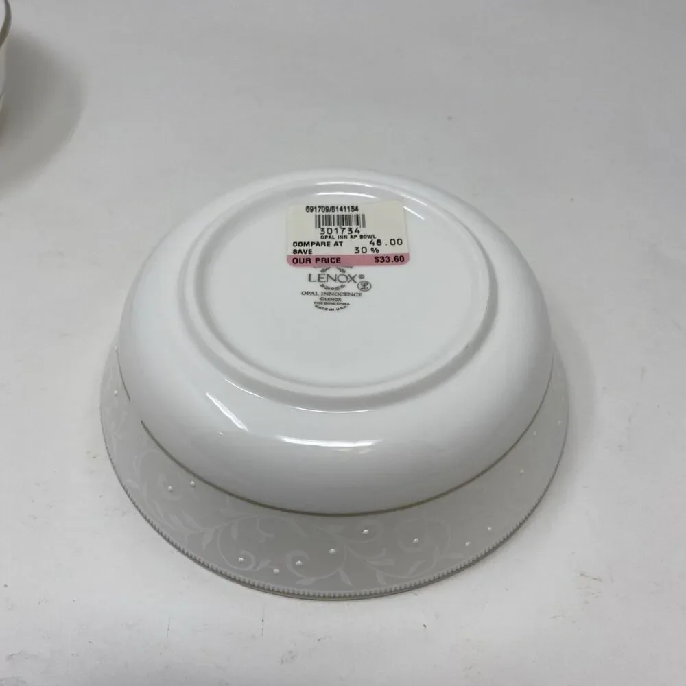 Set of 2 Lenox Opal Innocence 6.5